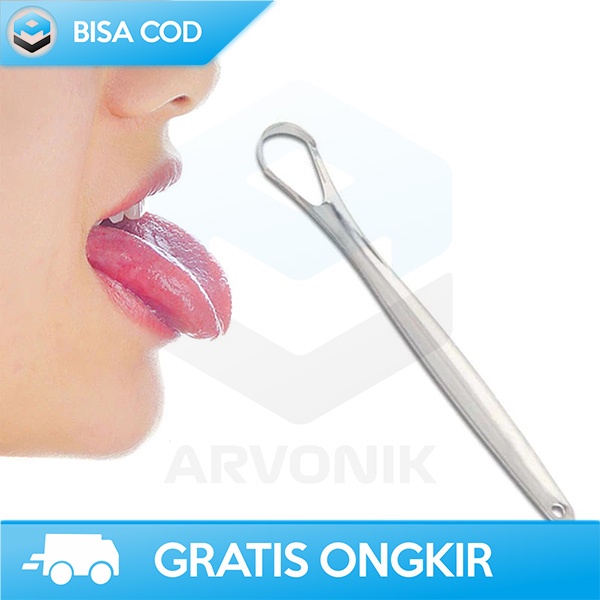 ALAT PEMBERSIH LIDAH GOSOKAN LIDAH STAINLESS ORAL SCRAPER CLEANER SOFT