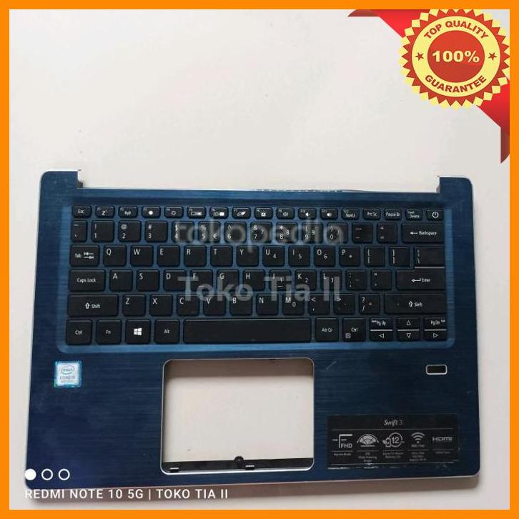 (TKTI) Palmrest dan Keyboard Acer Swift 3 SF314-52 SF314-52G SF314-56