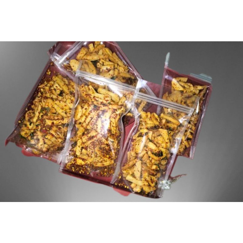 

Basreng pedas dan Original daun jeruk