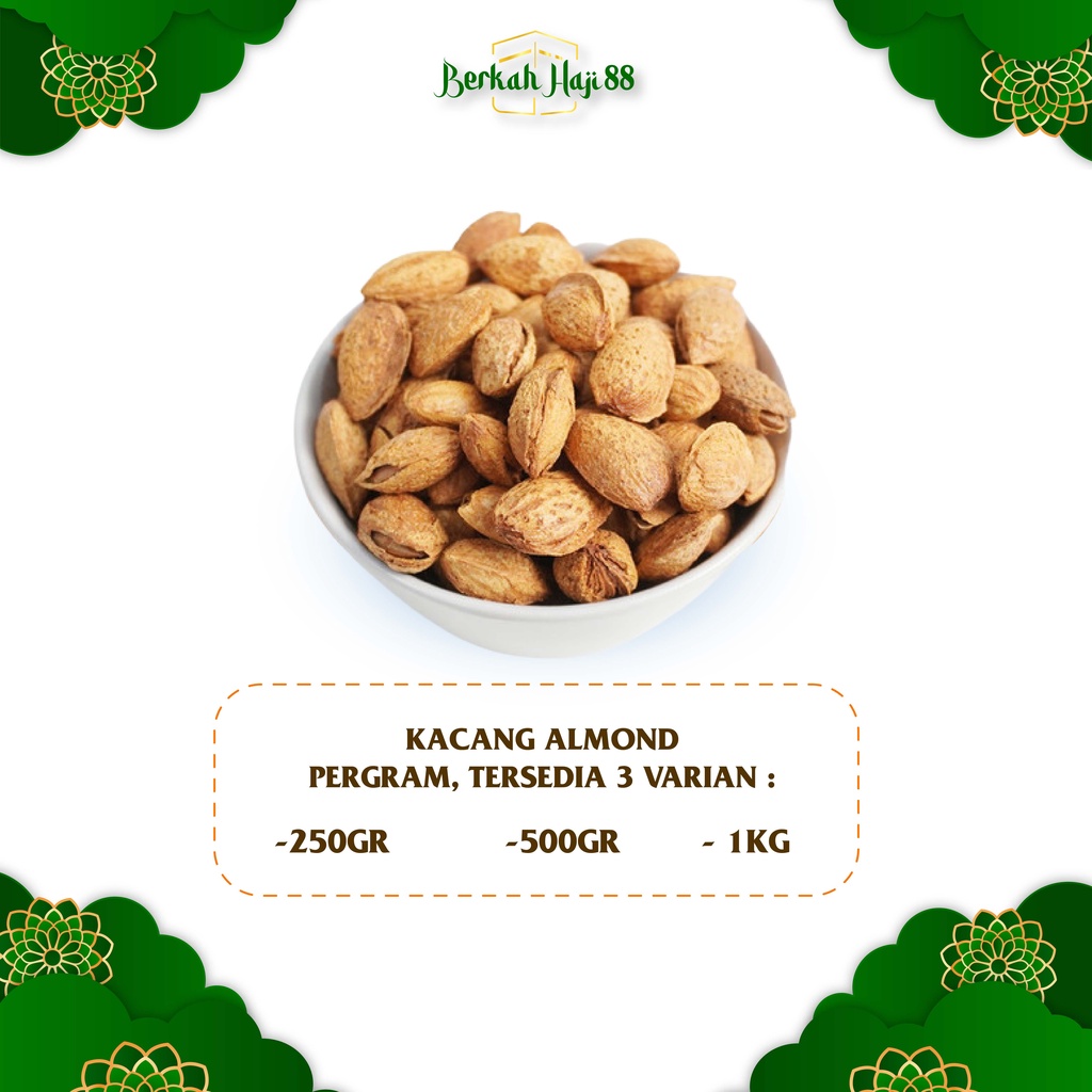 ALMOND / Kacang ALMOND Roasted Milk flavour In Shell / Kacang Cangkang Arab Rasa Susu/ Kacang Kulit Almon Panggang