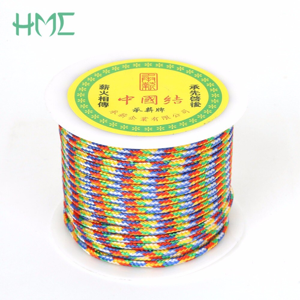 Tali Multi Warna Nylon Cords Thread Chinese Knot Pancawarna Lima Warna