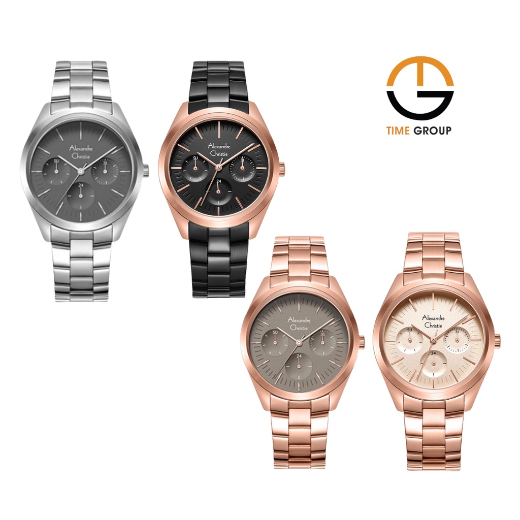JAM TANGAN WANITA ALEXANDRE CHRISTIE AC2817 AC 2817 BF STAINLESS STEEL