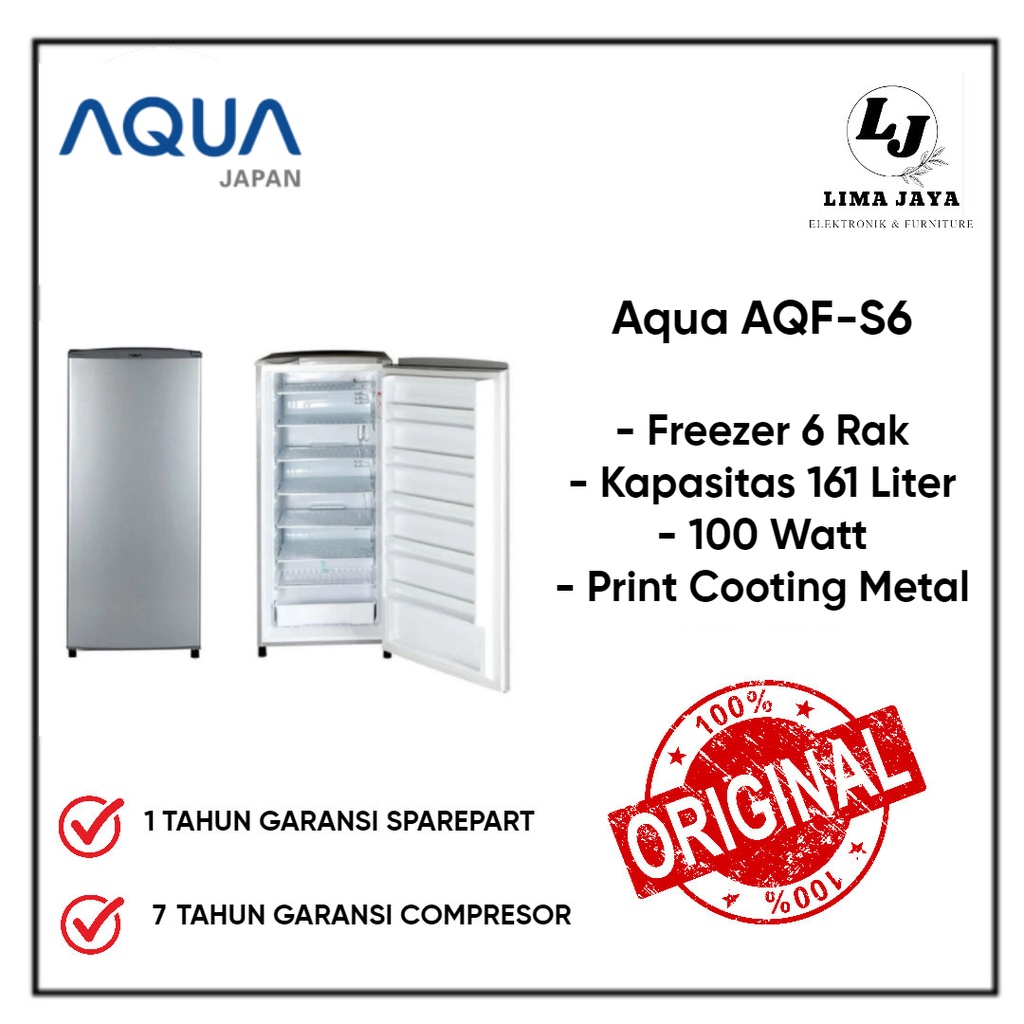 Aqua Freezer 6 Rak AQF-S6 Kulkas Freezer Aqua 6 Rak