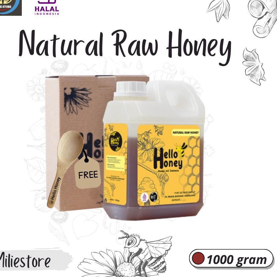 

♞ Asli Murni Natural Raw Honey 1 Kg Manis - Hello Honey ➢