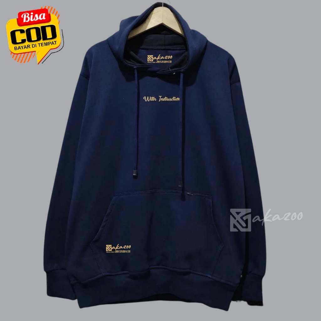 switer pria distro switer cowo jpn style hoodie oversize murah sweater polos navy xxl unisex premium