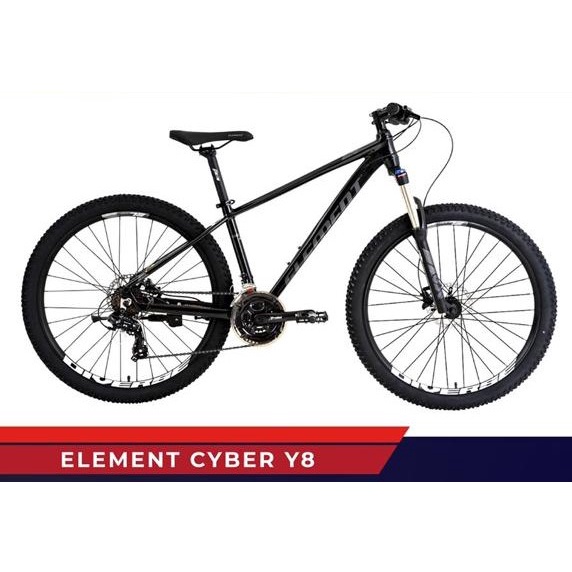 Sepeda Gunung MTB Element CYBER Y8 27.5 Inch Black Gold