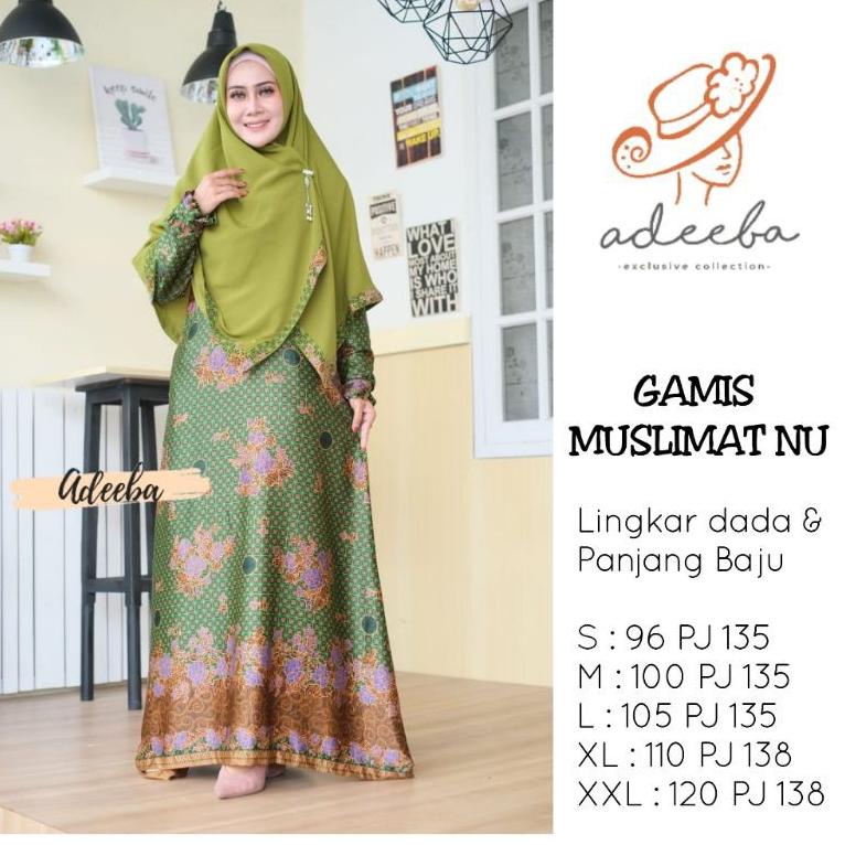 TERPERCAYA BEST SELLER GAMIS MUSLIMAT NU PAYUNG