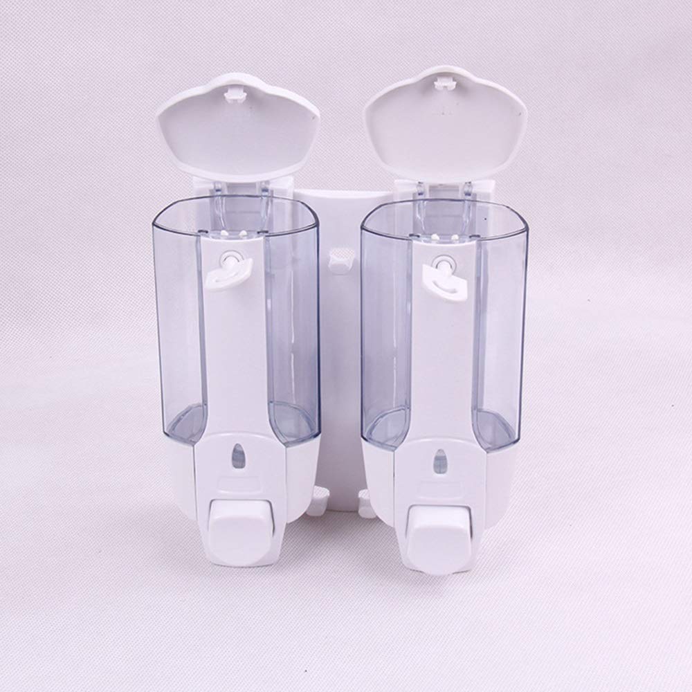 Dispenser Sabun Cair Double Dengan Kunci - Tempat Sabun Cair Ganda