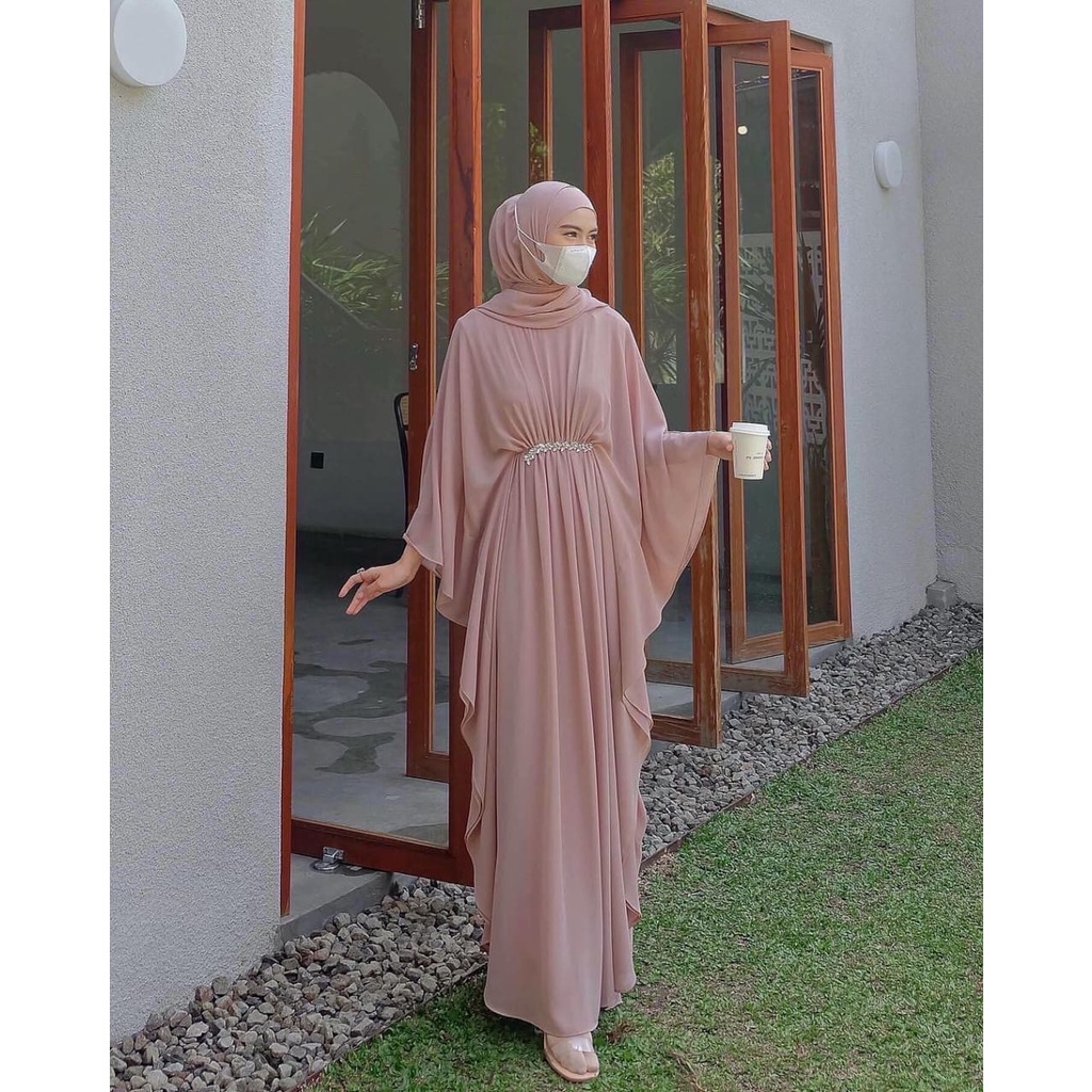 Gamis Melayu Model Kaftan Terbaru 2023 Shabira Dress Kaftan Mewah Elegan Wanita Kekinian Baju Gamis 