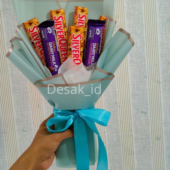 

➮ bucket coklat Silverqueen & Cadbury ☟