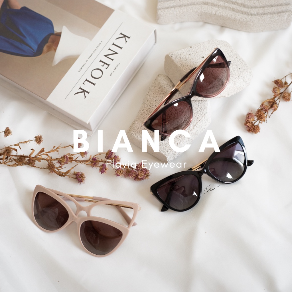 Flavia Eyewear - Kacamata Clip On Bianca (custom minus, photochromic, blueray, bluechromic)