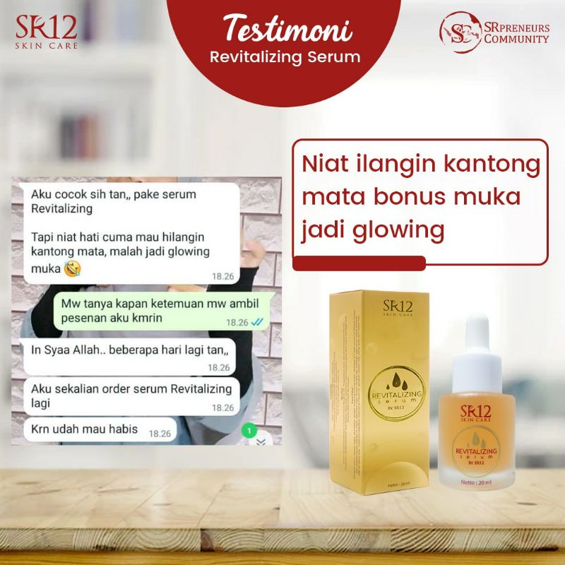 SR12 SERUM REVITALIZING ATASI BOPENG , BEKAS JERAWAT &amp; MATA PANDA / SERUM WAJAH KOLAGEN BPOM