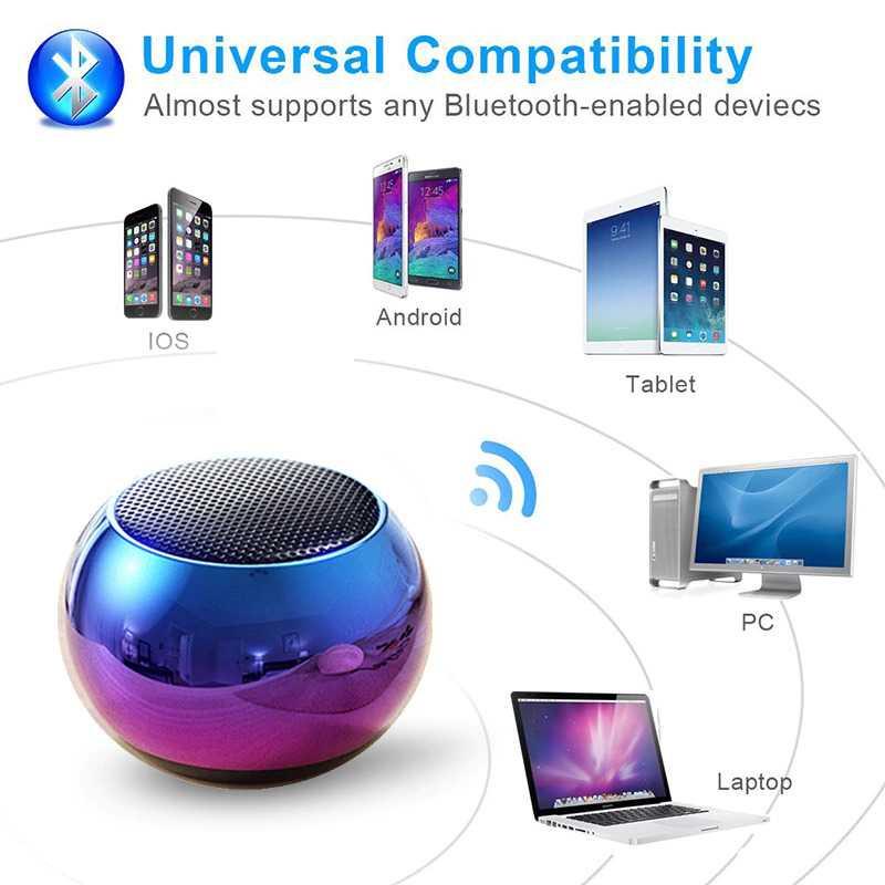 Mini Portable Bluetooth Active Speaker Wireless HiFi - Q107 - Blue