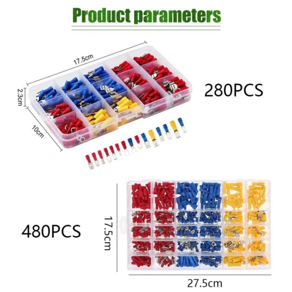Terminal Insulated Konektor 280 480pcs Skun Konektor Kabel