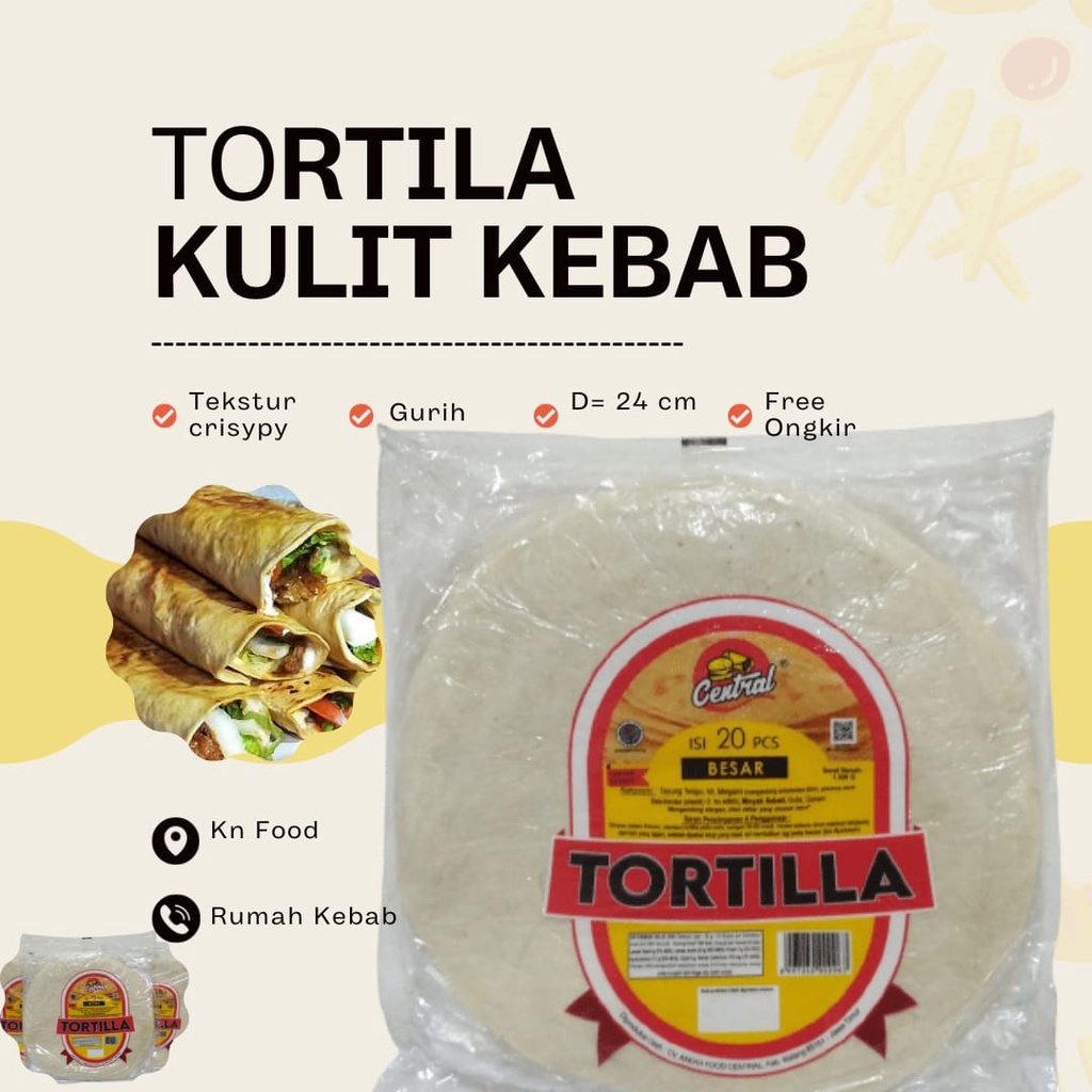 

Tortila Besar 24cm isi 20 pcs - Tortila Besar