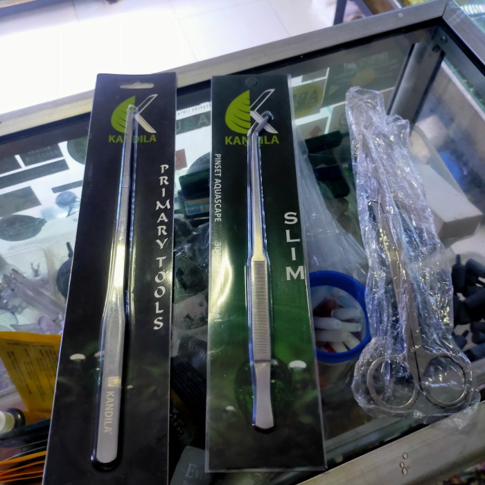 Terlaris Tools Set Aquascape 2 Pinset 1 Gunting Gelombang