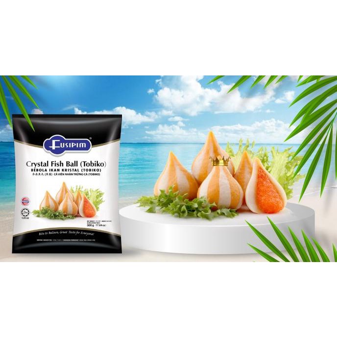 

Fusipim Crystal Fish Ball Tobiko/Bakso Ikan Isi Tobiko/Steamboat 400 g nov07