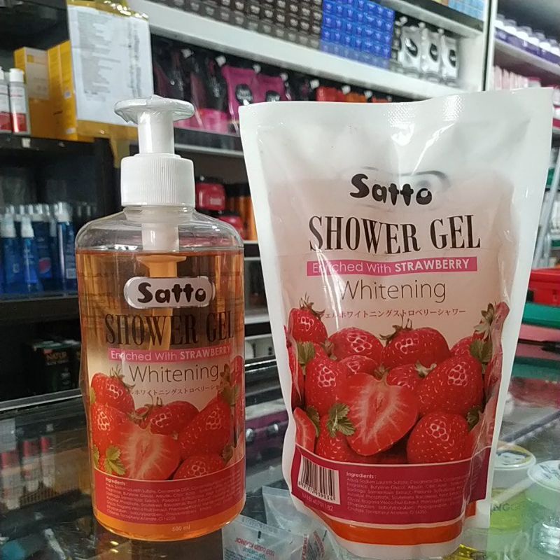 Satto Shower Gel Sabun Mandi Strawberry