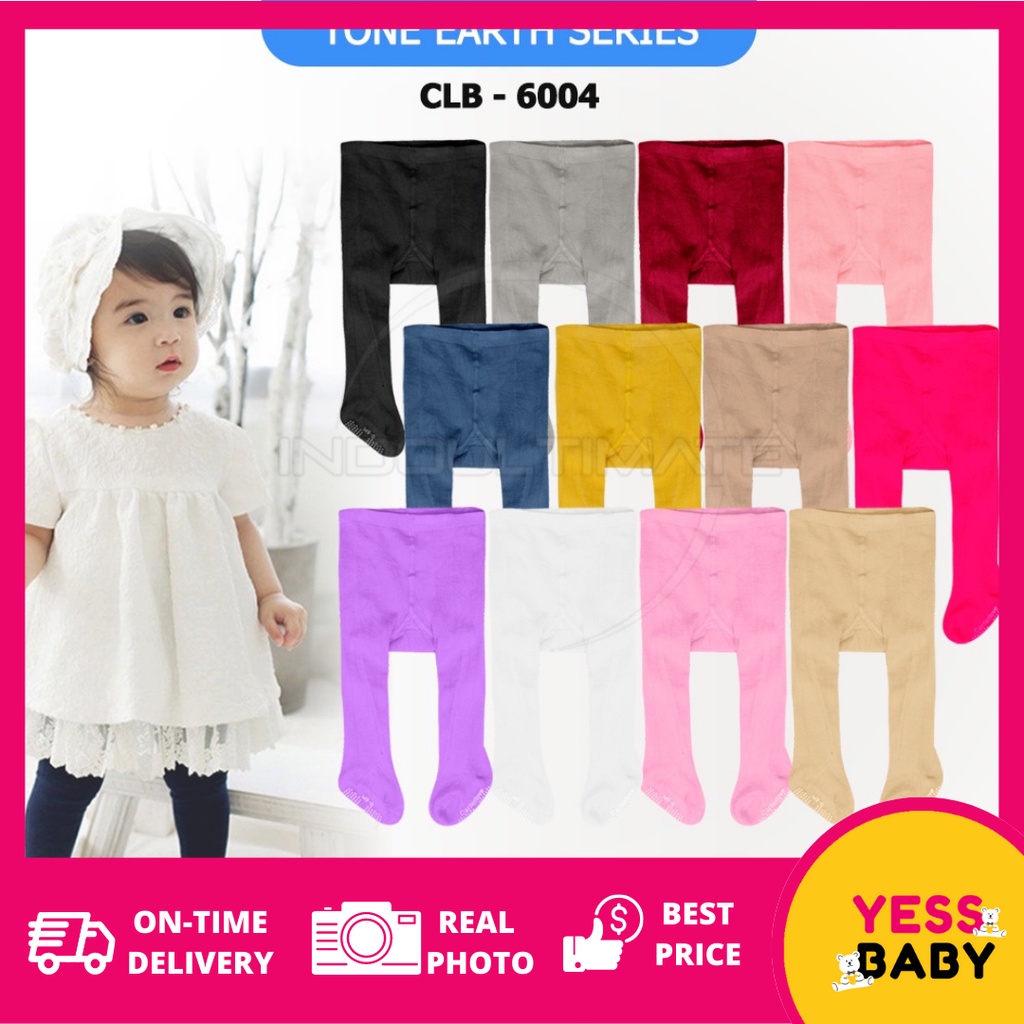 YESSBABY LEGGING RAJUT POLOS Celana Legging Leging Lejing Panjang Buka Polos Rajut &amp; Anak 1 2 3 Tahun Perempuan