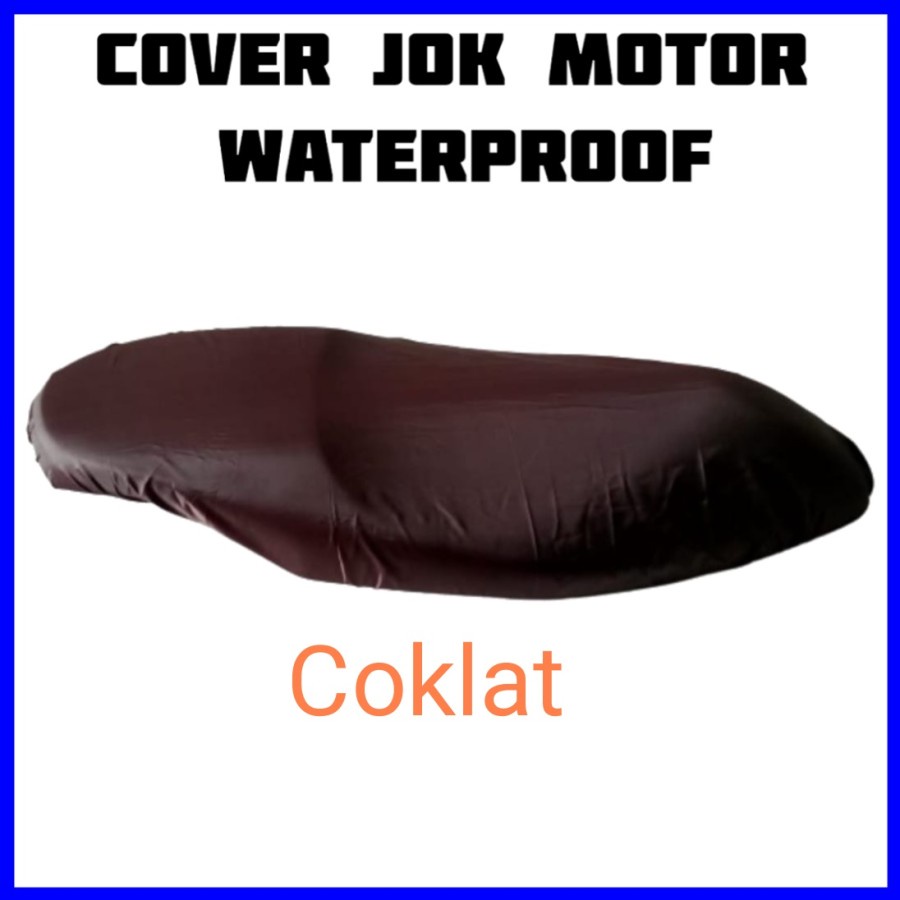 Sarung Jok Motor ada Penguncinya bahan Premium Waterproof Anti Air/Cover Pelindung Penutup Jok Motor Gede dan Kecil