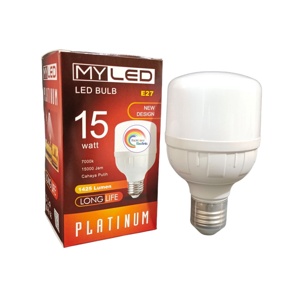 Paket 10 Pcs MYLED Platinum Lampu LED Capsule 15 Watt