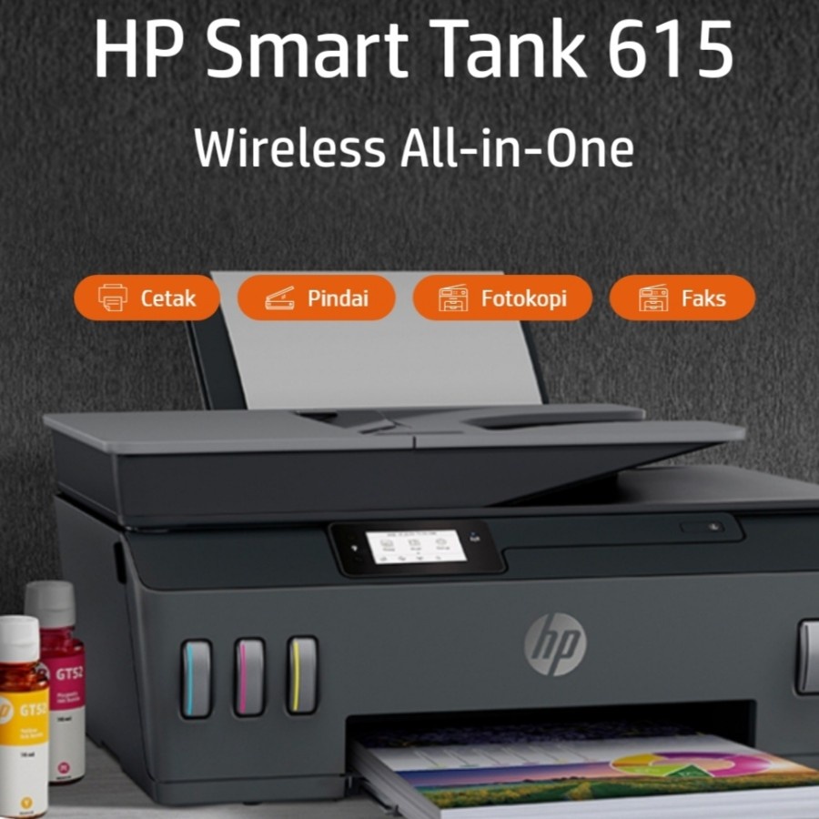 Printer HP Smart tank 615 Print Scan Copy Fax Wireless