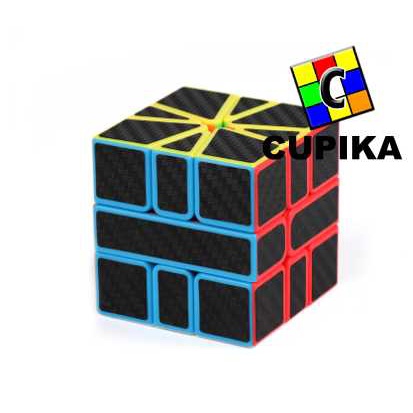 Rubik Moyu Meilong Square SQ1 Sticker Black Carbon Fiber termurah 3x3