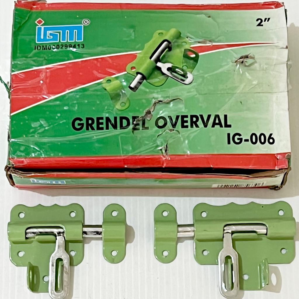 [12PCS] Grendel Overval Hijau Overval Tempat Kunci Gembok IGM 2&quot; 3&quot;