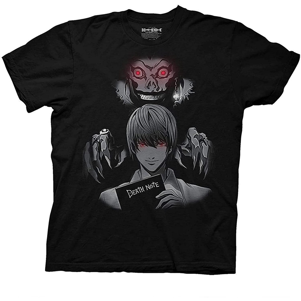 KAOS Ripple Junction Mens Death Note Anime T-Shirt - Death Note Light Yagami Mens Fashion Shirt - De