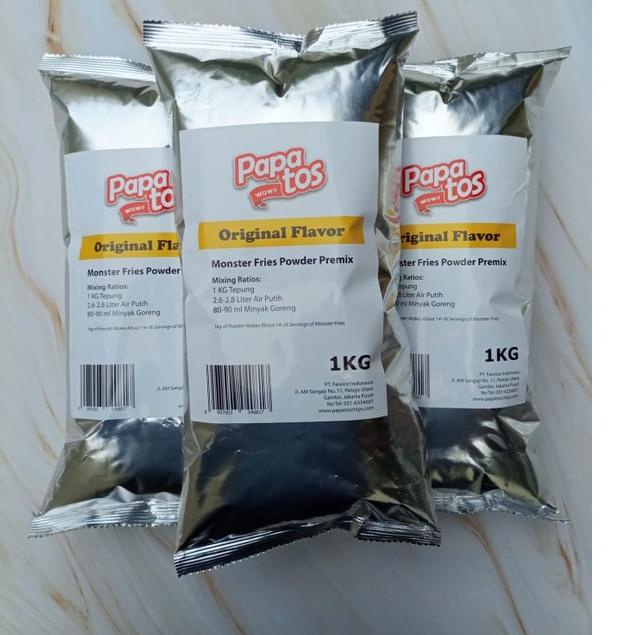 

✹ Tepung Long Potato / Monster Fries Instan 1 kg / 1000 gram ♛