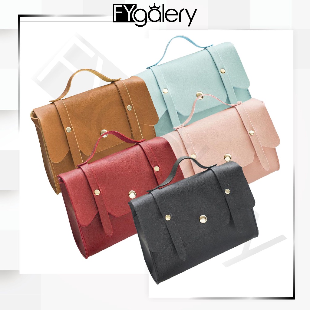 FYGALERY FYG1358 Tas Selempang Wanita Polos Sling Bag Cewek Fashion Korea