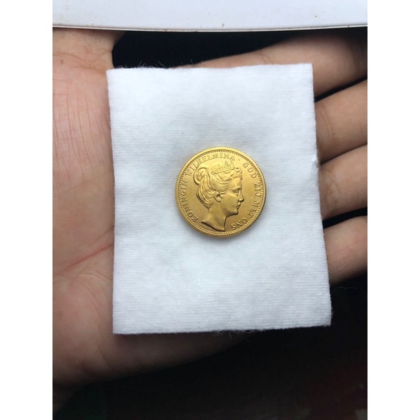 Koleksi Koin Wilhelmina 10 Gulden 1898