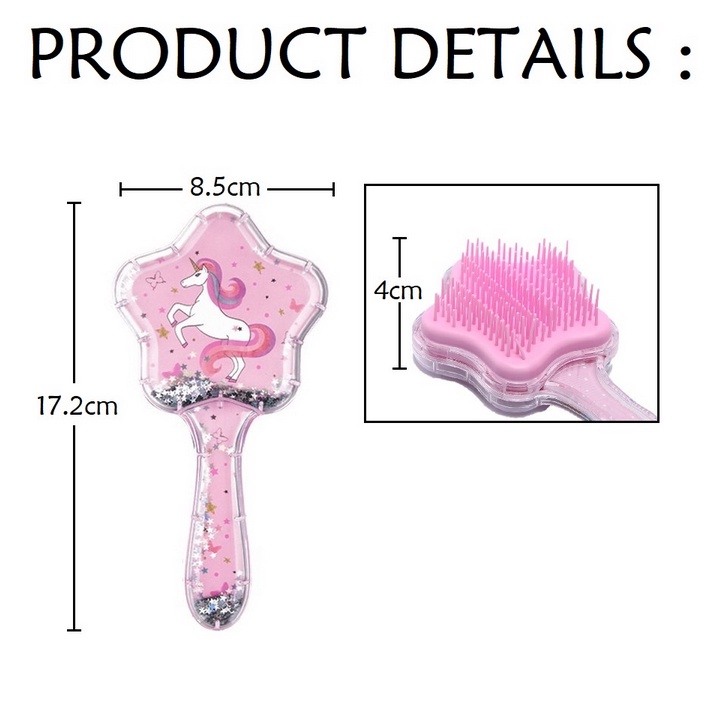 Sisir Bintang Anak Perempuan Anti Kusut Bentuk Bintang | Hair Brush Massage Scalp &amp; Hair Comb HOPYLOVY