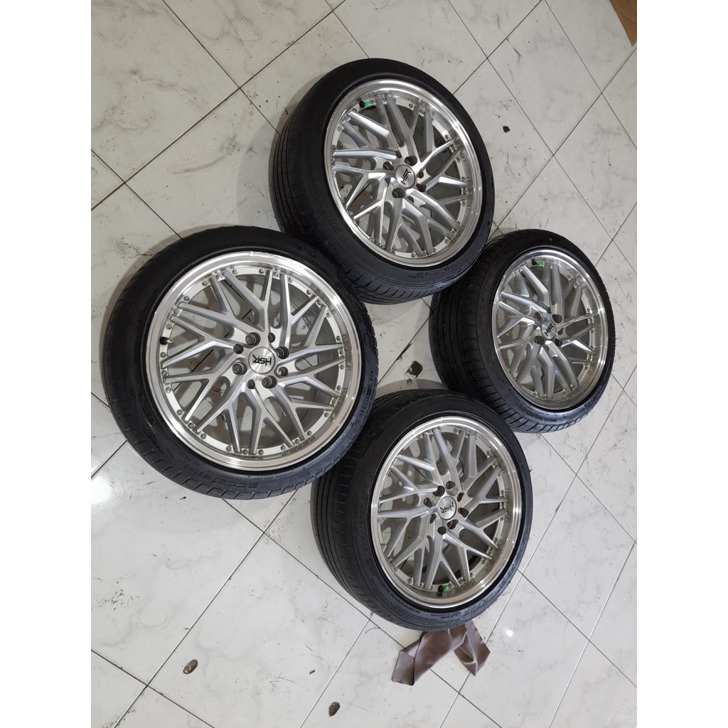 VELG MOBIL BEKAS SEPULU HSR RING 17 LUBANG 4  +BAN 205 45 PNP JAZZ XENIA AVANSA