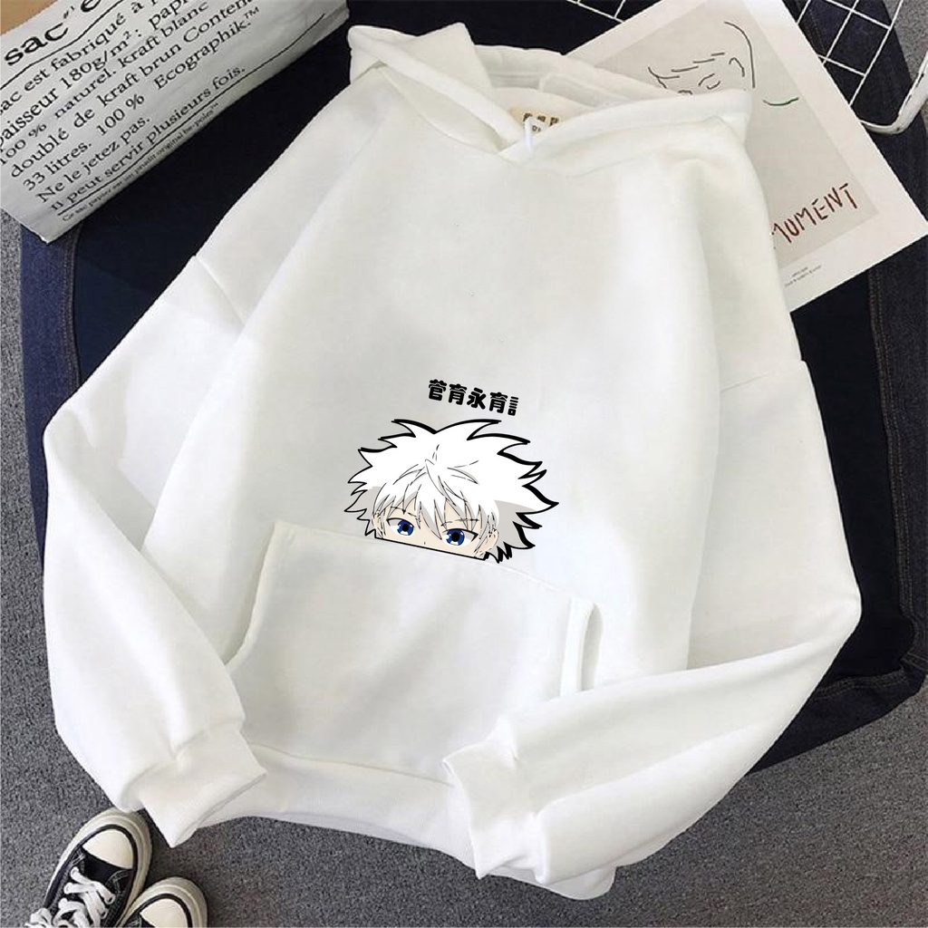 FenishaStore Sweater Hoodie Wanita ANIME KILLUA BAKA X HUNTER Size M, L, XL, XXL/ Bisa Bayar Ditempat COD