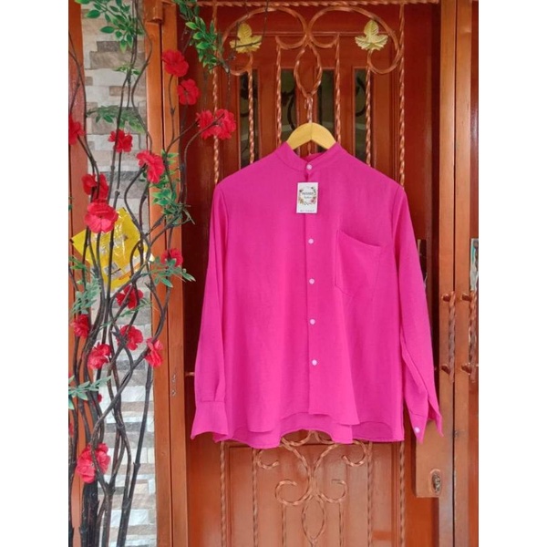 atasan wanita dewasa blouse Korean kemeja kringkle jumbo fashion  CRINCLE ALIRAN UDARA PREMIUM Anna Shirt CRINCLE