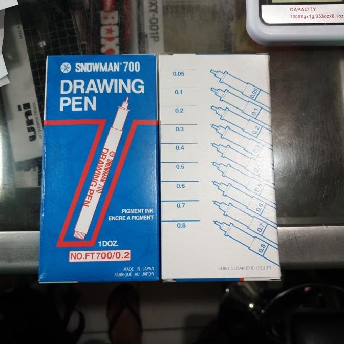 

Drawing pen Snowman