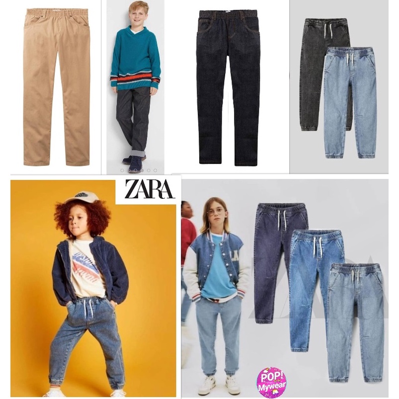 CELANA PANJANG ANAK LAKI LAKI POPMYWEAR ZARA JOHN BANER DENIM JOGGER CHINO 1-16Y / JOGGER ANAK LAKI 