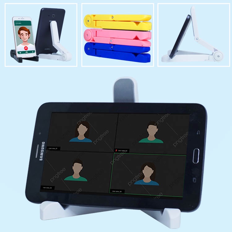 Fold Stand Plastik Holder Hp Smartphone Aksesoris Handphone / Tablet