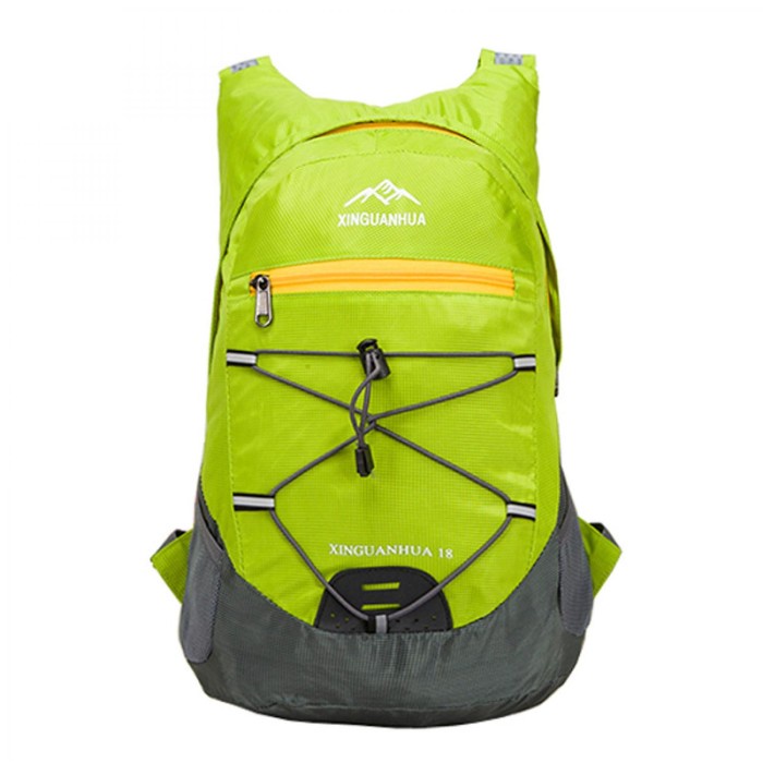 tas ransel  Tas Ransel Pria Wanita Travel Backpack Lipat Waterproof 17 Liter - Hijau(Y3O3) Best Sell