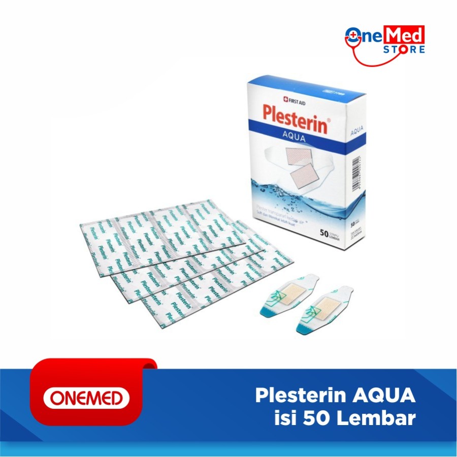 Plesterin Transparan Aqua Kedap Air box isi 50 Onemed OJ2