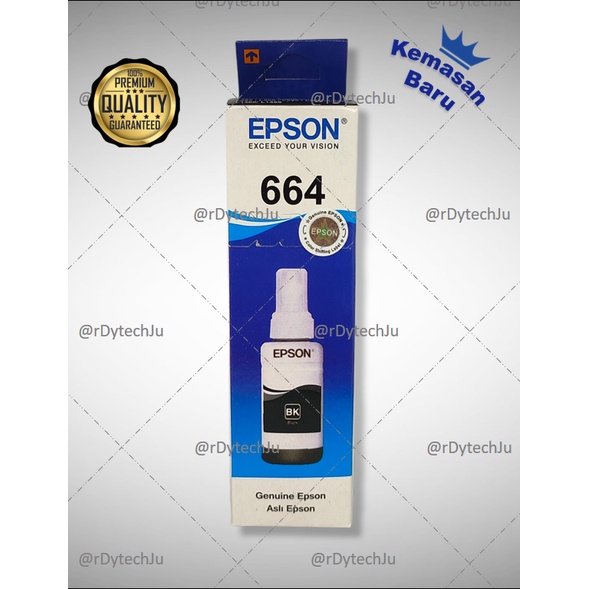 Tinta Epson 664 Untuk Printer L100 L110 L111 L120 L130 L132 L200 L210 L211 L220 L222 L300 L301 L310 L350 L351 L353 L355 L356 L358 L360 L362 L365 L366 L375 L455 L456 L475 L550 L551 L555 L556 L558 L565 L575 L566 L655 L800 L805 L810 L850 L1300 L1800