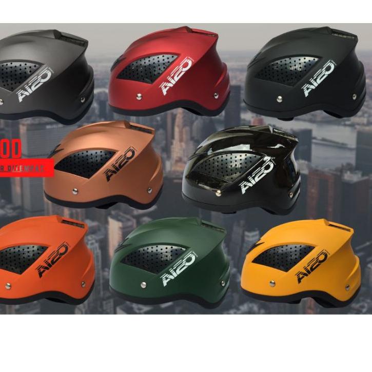 Super Laris HELM SEPEDA LIPAT SELI MINION HELM SEPEDA GUNUNG POLOS DEWASA MURAH TERLARIS AIZO BEST S