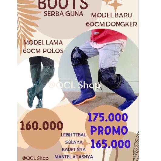 MURAH SEPATU PETANI SEPATU SAWAH SEPATU KARET PRIA SELUTUT ((60CM)) BOOTS SAWAH