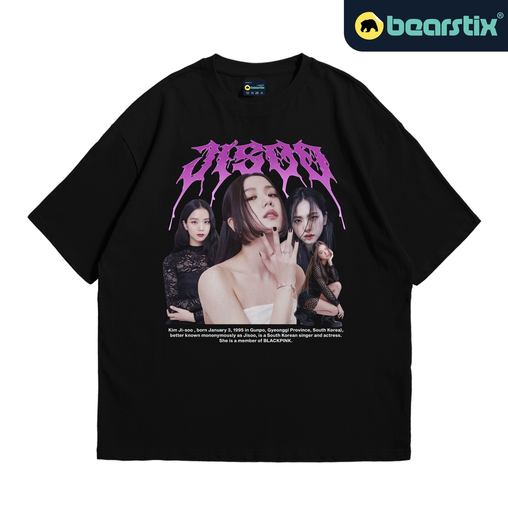 SHINZO - Kaos Jisoo Oversize - Tshirt Blink - Baju Kpop Streetwear