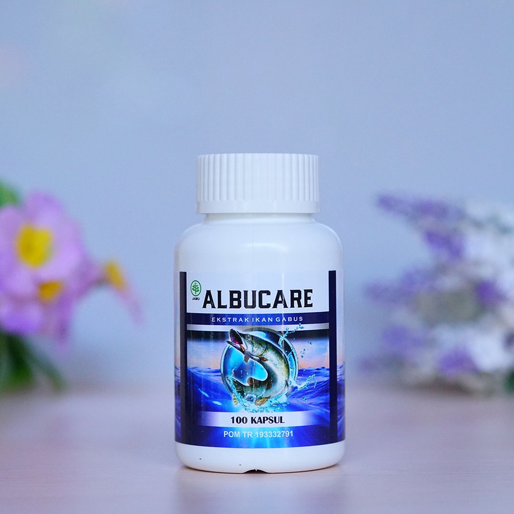 Albucare Original 100 Kapsul Ekstrak Ikan Gabus Kutuk Asli BPOM