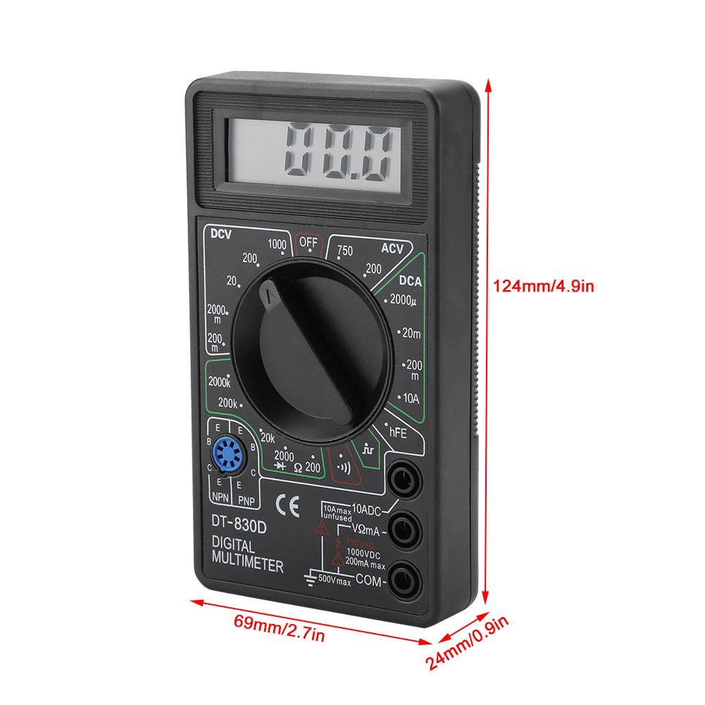 Multimeter Avometer Multitester Digital DT-830B DT830B