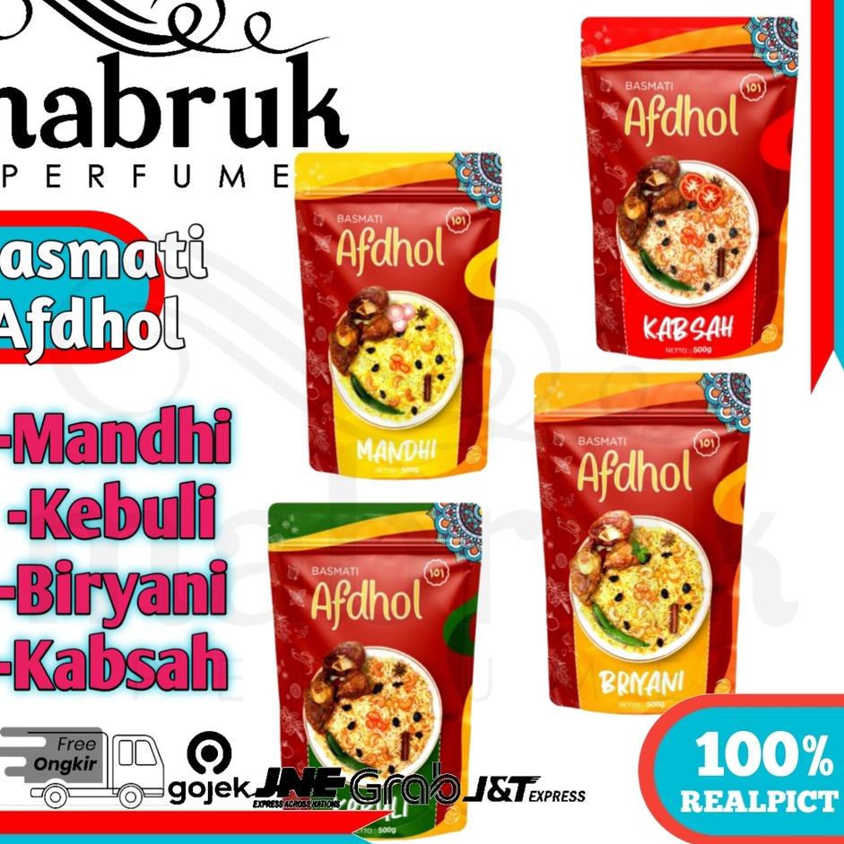 

☈ BASMATI PAKET MURAH Beras Afdhol Bumbu Nasi Mandhi Briyani Kabsah Kebuli Abu kas Afdol ♣