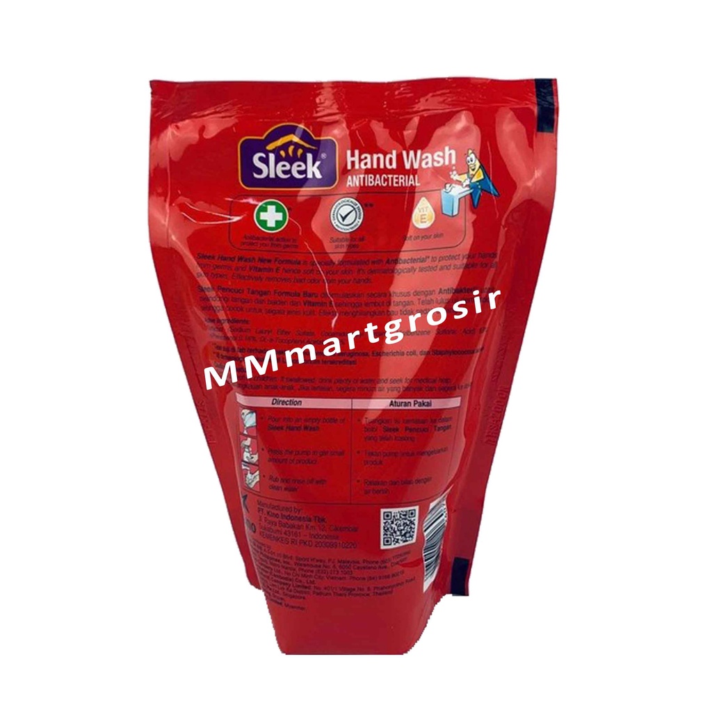 sleek / sabun cuci tangan / New formula / strawberry / 400ml