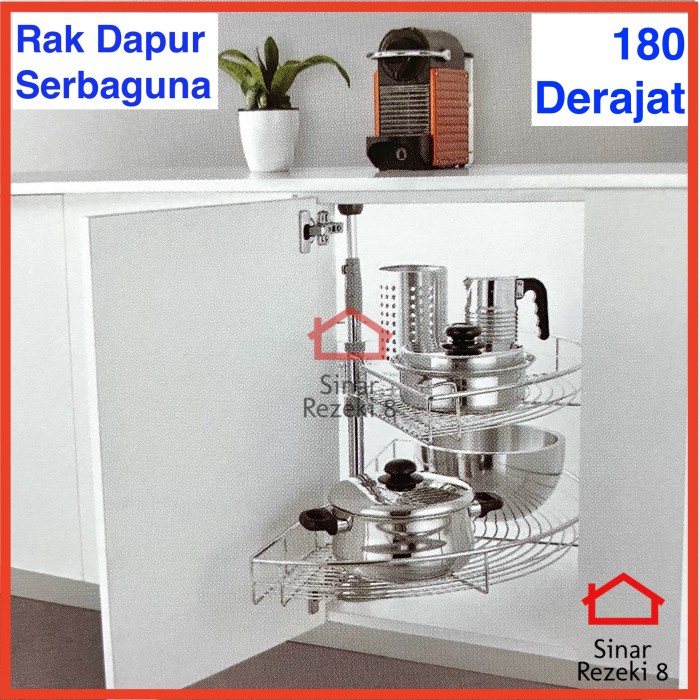 Rak Dapur Rak Dapur Vitco Sc 28100 Sudut 180 Derajat Putar Serbaguna Panci Wajan